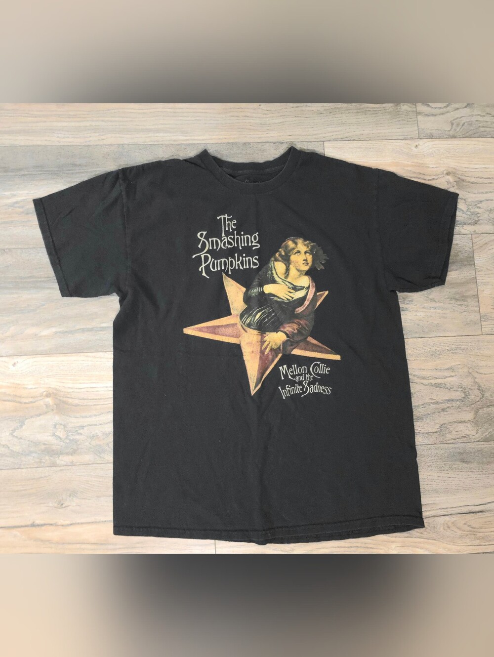 Smashing Pumpkins Black Graphic Tee - Mellon Collie Design